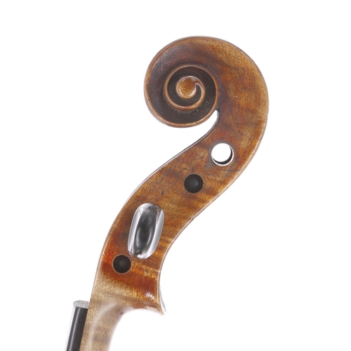 3446 - Dresden violin circa 1880, 14 1/8