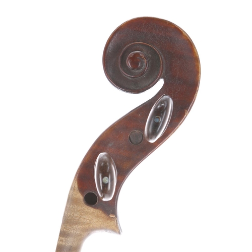 3468 - English violin in need of restoration and probably by a member of the Forster family, 13 15/16