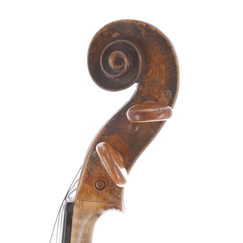 3471 - 19th century seven-eighth size violin, 13 3/4