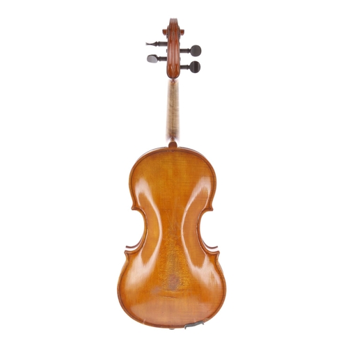 3476 - Good American violin by and labelled Grant W. Bliss Syracuse N.I. Faciebat anno 1916, 14