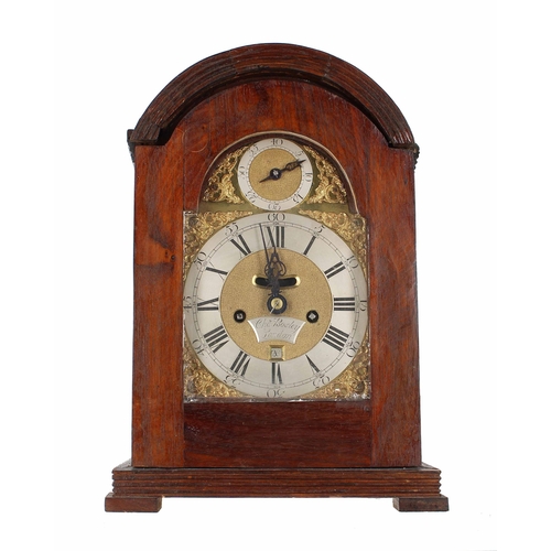 1304 - Dr John Plowman - Walnut double fusee verge bracket clock, the 6