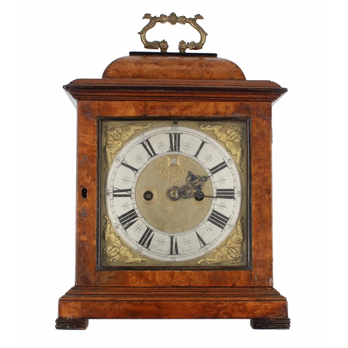 1311 - Dr John Plowman - English walnut double fusee verge bracket clock, the 7