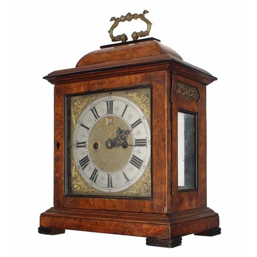 1311 - Dr John Plowman - English walnut double fusee verge bracket clock, the 7