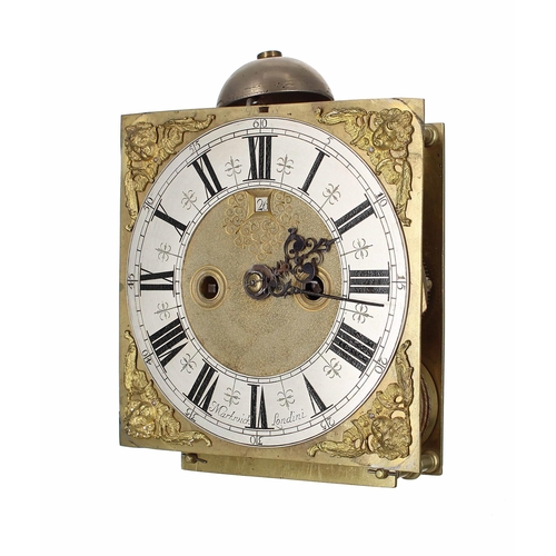 1311 - Dr John Plowman - English walnut double fusee verge bracket clock, the 7