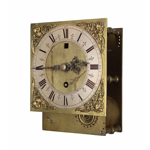 1312 - Dr John Plowman - Good small English walnut and seaweed marquetry double fusee verge bracket clock, ... 