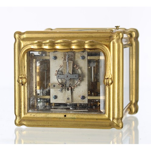 1201 - Dr John Plowman - Good French Grand Sonnerie repeating carriage clock with alarm striking on two gon... 