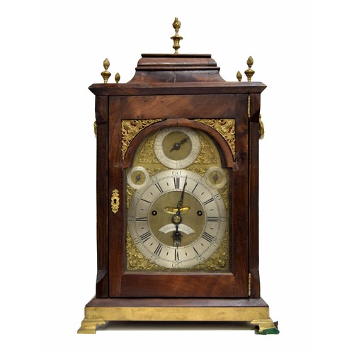 1309 - Dr John Plowman - Mahogany musical triple fusee verge bracket clock, the 8