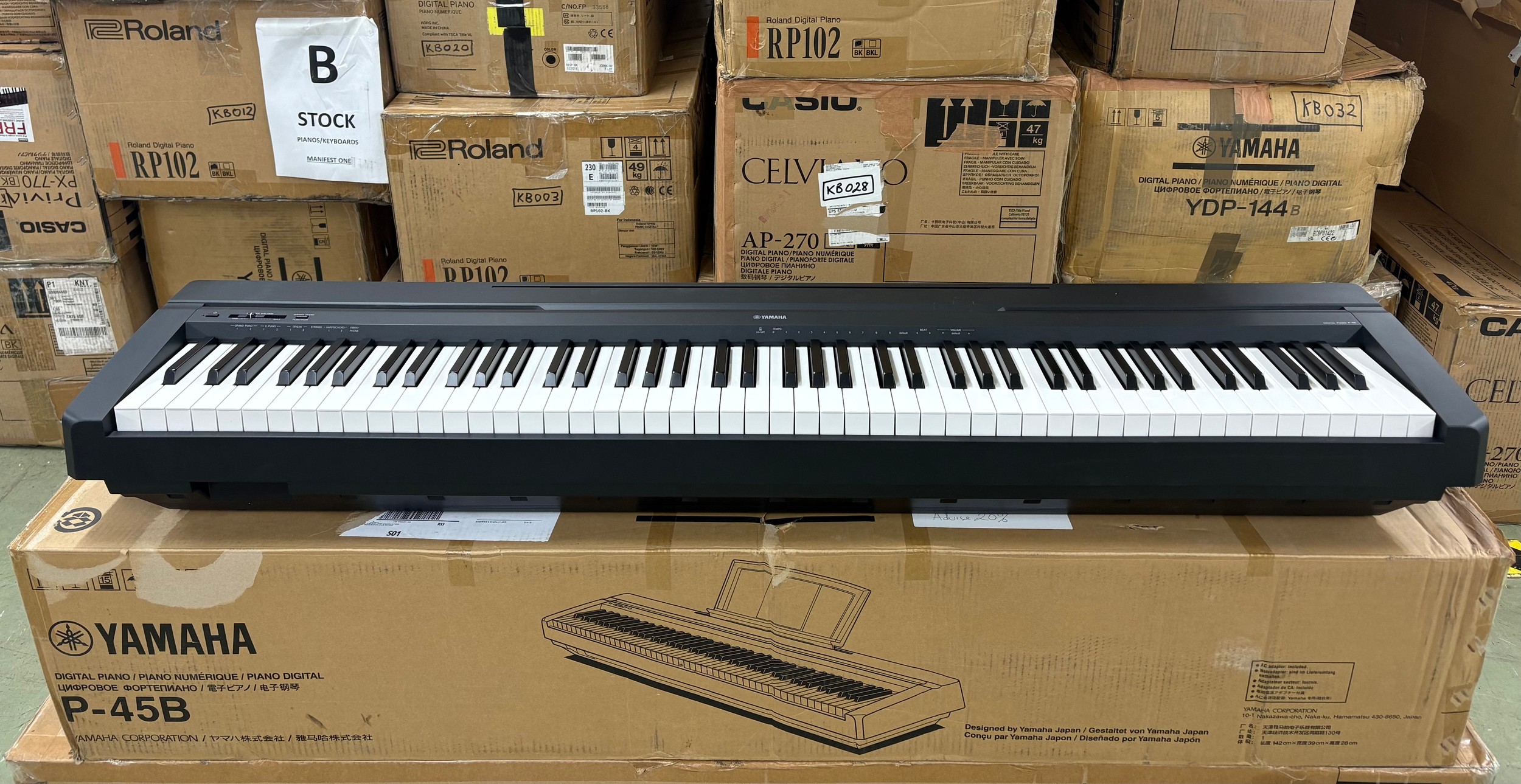 Yamaha P 45b Digital Piano Schwarz Gebraucht auctions.gardinerhoulgate.co.uk