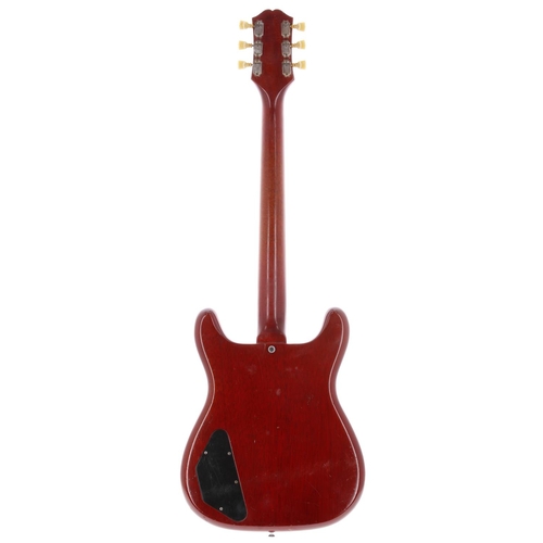 55 - 1961 Epiphone Crestwood Custom electric guitar, made in USA; Body: cherry finish, light checking thr... 