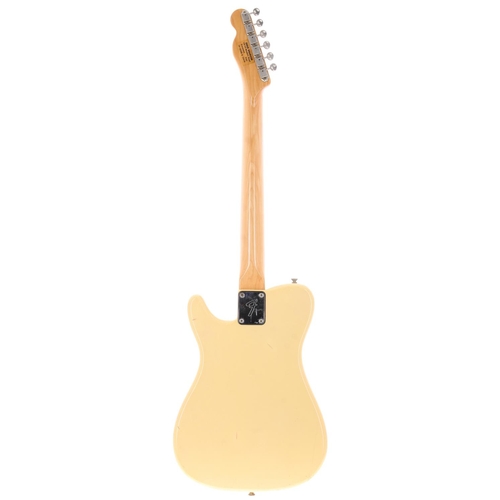 59 - 1981 Fender Bullet electric guitar, made in USA; Body: blonde finish, various scuffs and marks throu... 