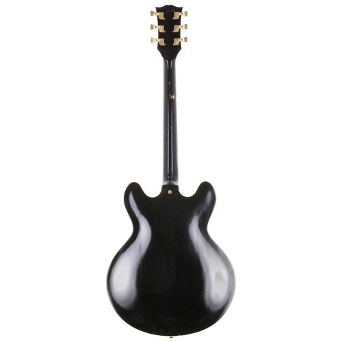 8 - 1981 Gibson ES-347TD semi-hollow body electric guitar, made in USA; Body: ebony finish, various ding... 