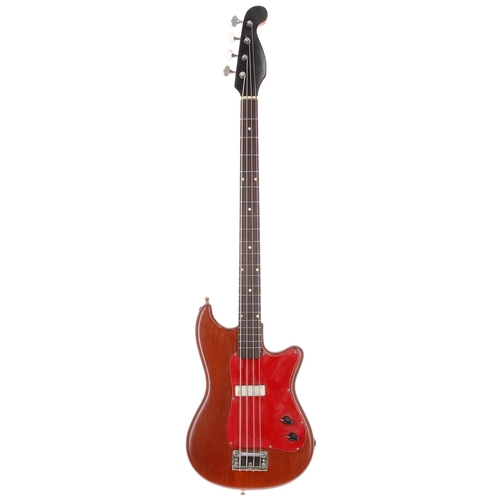 85 - Otwin Contrabass guitar, made in Germany, circa 1960s; Body: mahogany with brown varnish to the fron... 