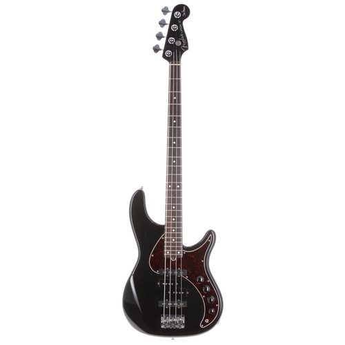 90 - 1999 Fender Stu Hamm Urge II bass guitar, made in USA; Body: black finish, light surface scratches t... 