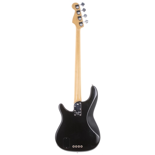 90 - 1999 Fender Stu Hamm Urge II bass guitar, made in USA; Body: black finish, light surface scratches t... 