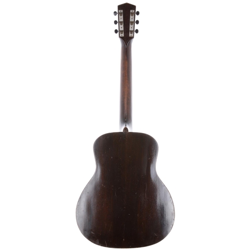 96 - 1930s Kalamazoo KG-11 acoustic guitar, made by Gibson USA; Back and sides: mahogany, stable long hai... 