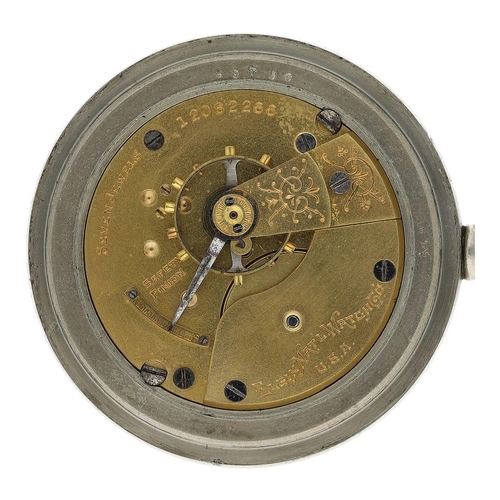 602 - Elgin National Watch Co. nickel cased lever pocket watch, circa 1905, serial no. 12082266, signed se... 