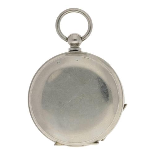 605 - American Waltham nickel cased lever pocket watch, circa 1894, serial no. 6897776, signed movement wi... 