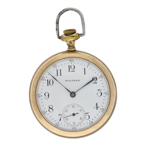 609 - American Waltham 'P.S. Bartlett' gold filled lever pocket watch, serial no. 19004632, circa 1913, si... 