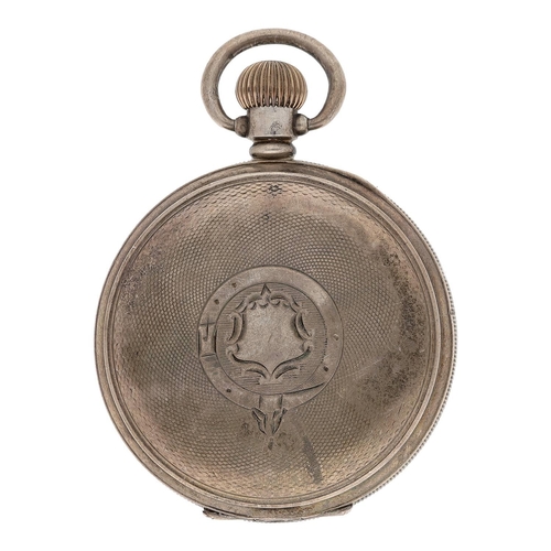 610 - American Waltham 'P.S. Bartlett' silver lever pocket watch, serial no. 23058893, circa 1919, signed ... 