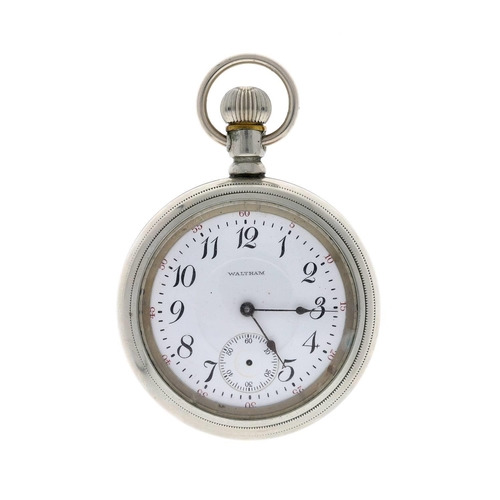 621 - American Waltham 'P.S. Bartlett' nickel cased lever set pocket watch, serial no. 15098664, circa 190... 