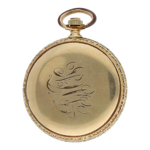 629 - Illinois Watch Co. gold plated lever pocket watch, serial no. 3934788, circa 1922, signed 17 jewel a... 