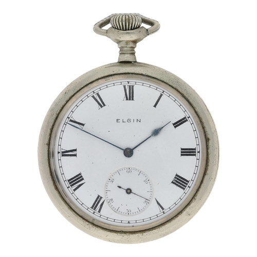 630 - Elgin National Watch Co. lever pocket watch, serial no. 17295926, circa 1912, signed 7 jewel gilt mo... 