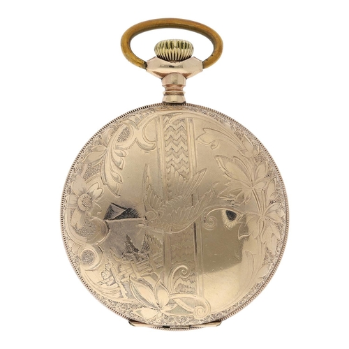 638 - American Waltham 'Royal' gold plated lever set hunter pocket watch, serial no. 7579016, circa 1896, ... 