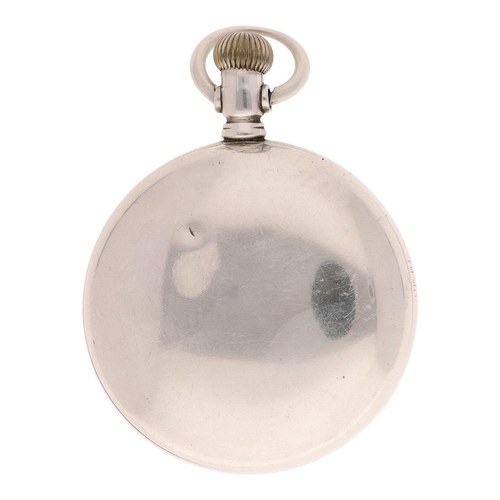 646 - 'Lakeshore' silver lever set pocket watch, serial no. 1841874, 17 jewel adjusted movement with compe... 