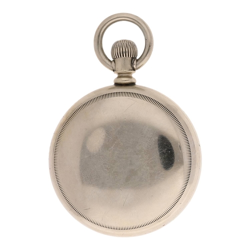 647 - Hampden Watch Co. ore silver lever set pocket watch, serial no. 795484, circa 1890, signed adjusted ... 