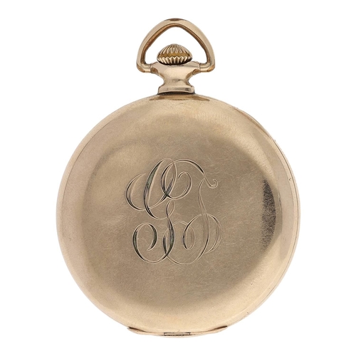 652 - Illinois Watch Co. 'The Autocrat' gold plated lever pocket watch, serial no. 4173086, circa 1923, si... 