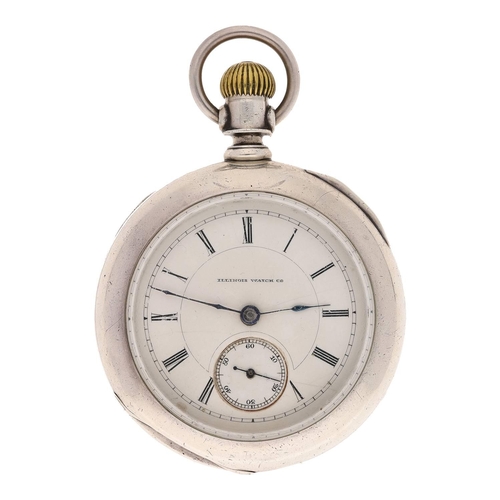 655 - Illinois Watch Co. lever set pocket watch, serial no. 455842, circa 1883, signed movement with compe... 