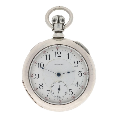 660 - American Waltham 'Vanguard' lever set pocket watch, serial no. 9006278, circa 1899, signed 21 ruby j... 