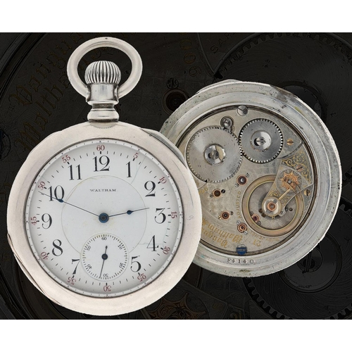 660 - American Waltham 'Vanguard' lever set pocket watch, serial no. 9006278, circa 1899, signed 21 ruby j... 