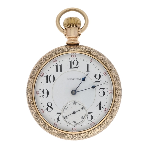 667 - Good American Waltham 'Appleton Tracy & Co.' gold plated lever set pocket watch, serial no. 1603... 