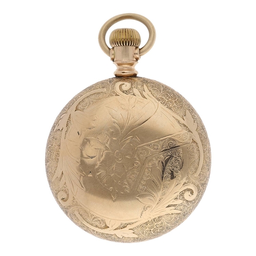 667 - Good American Waltham 'Appleton Tracy & Co.' gold plated lever set pocket watch, serial no. 1603... 