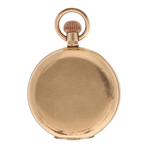 670 - American Waltham 'Vanguard' gold plated lever half hunter pocket watch, serial no. 23051938, circa 1... 