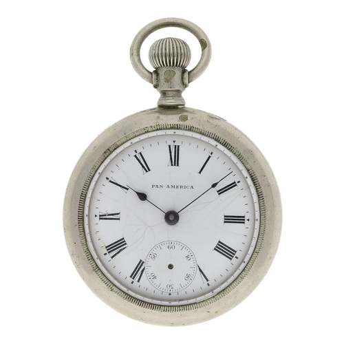 671 - Pan-America (New York Standard) lever pocket watch, signed gilt movement, no. 2903731, with compensa... 