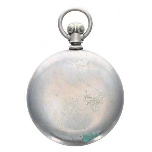 615 - American Waltham 'Traveler' nickel cased lever pocket watch, serial no. 17877544, circa 1909, signed... 