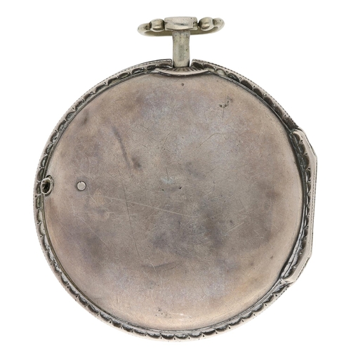 681 - George Prior, London - silver and tortoiseshell  triple cased verge pocket watch made for the Turkis... 