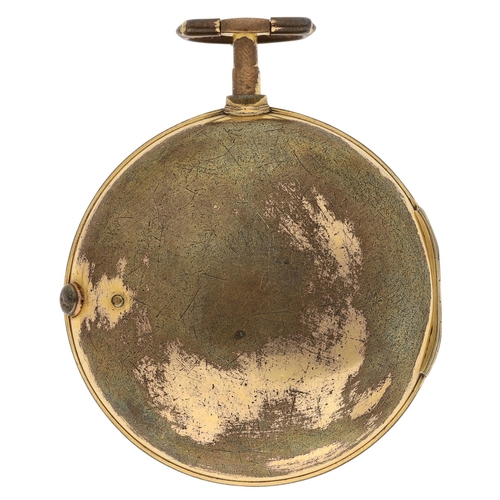 686 - Thomas Earnshaw, London -gilt metal pair cased verge pocket watch, the fusee movement signed Thos Ea... 