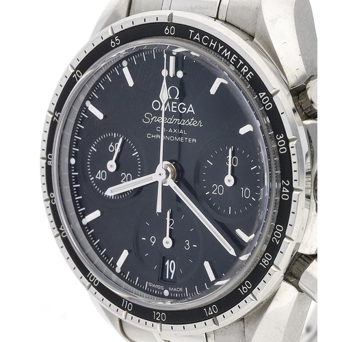 9 - Omega Speedmaster Co-Axial Chronometer Chronograph automatic stainless steel gentleman's wristwatch,... 