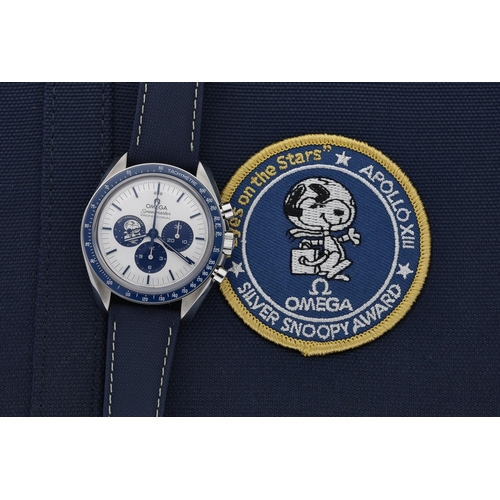 20 - Omega Speedmaster Professional 'Silver Snoopy Award' 50th Anniversary Chronograph automatic stainles... 