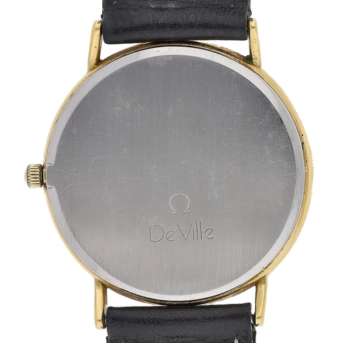 42 - Omega De Ville gold plated and stainless steel gentleman's dress wristwatch, circular silvered dial ... 