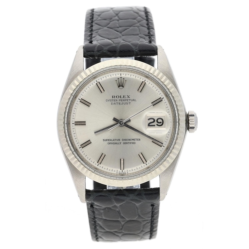 62 - Rolex Oyster Perpetual Datejust stainless steel gentleman's wristwatch, reference no. 1601, serial n... 