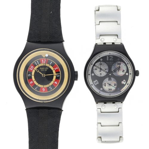 344 - Swatch James Bond 007 'License To Kill' gentleman's wristwatch, original Swatch 'L.T.K 1989' strap, ... 