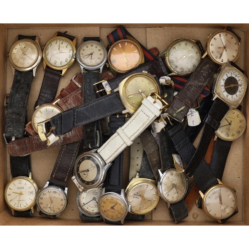 372 - Twenty gentleman's wristwatches to include Sekonda, Ruhla, Services, Pilot, Ingersoll, Rotary, Verit... 