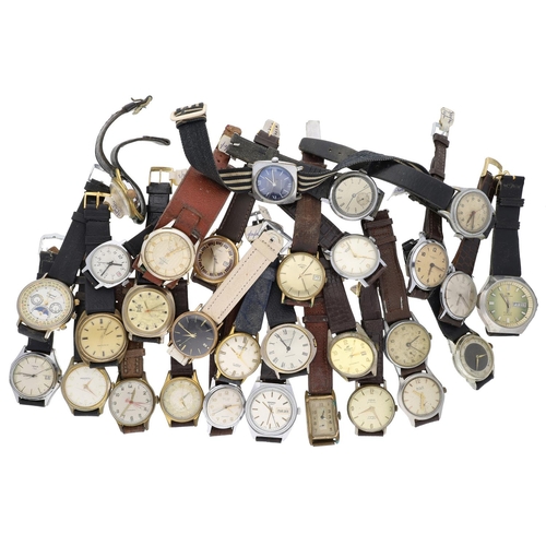 368 - Thirty gentleman's wristwatches to include Sekonda, Kienzle, Ruhla, Yema Club, Poljot, Ingersoll, Ti... 