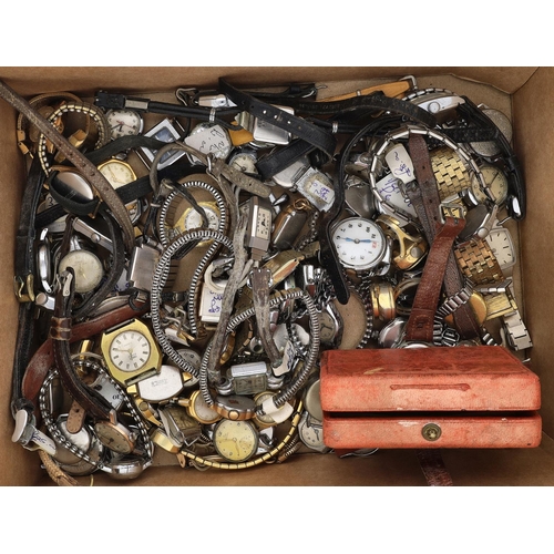 409 - Quantity of ladies wristwatches principally for repair to include Oris, Roamer, Timor, Record, Doxa,... 