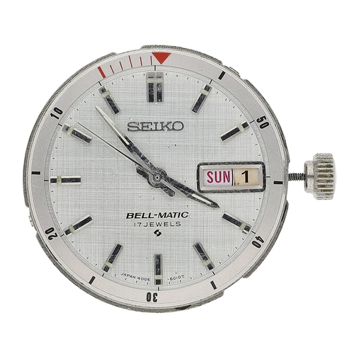 533 - Seiko Bell-Matic automatic wristwatch movement, cal. 4006A 17 jewel, with dial and hands... 