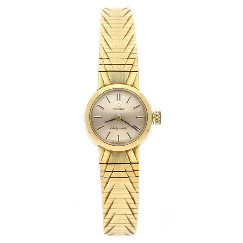 53 - Omega Ladymatic 18ct lady's wristwatch, reference no. BA 7515570 serial no. 1913xxxx, circa 1962, si... 